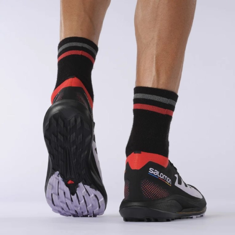 Tenis Para Trail Running Salomon Pulsar Pro Hombre Negros Rojos Lavanda | MX COER952